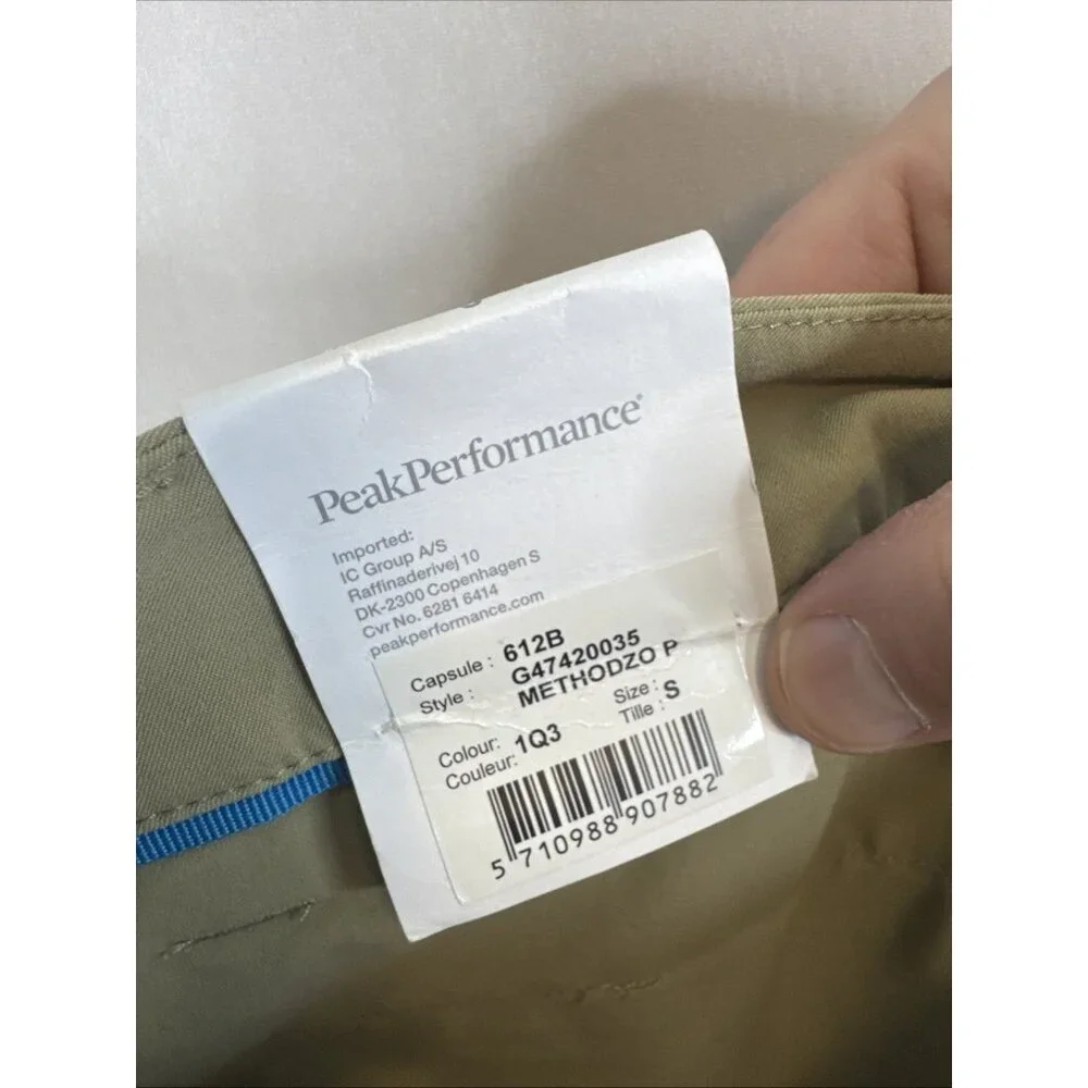NWT Peak Performance Methodzo P‎ Hiking Pants Mens S Tan Stretch Outdoor Trail